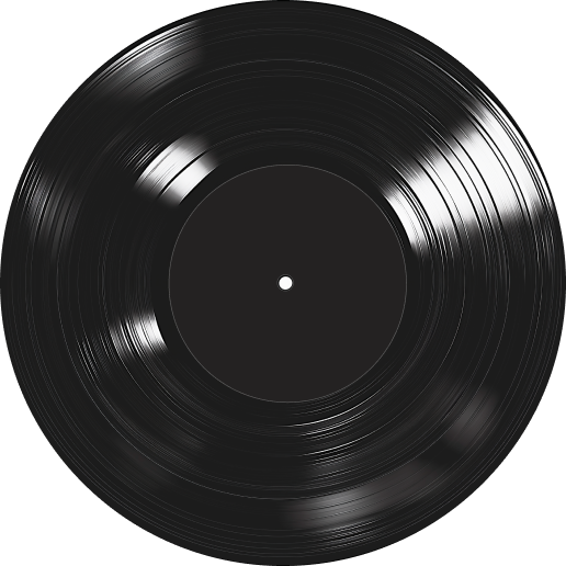 black vinyl disc