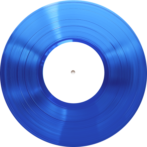 blue vinyl disc