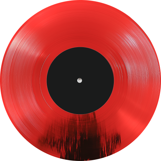 red vinyl disc